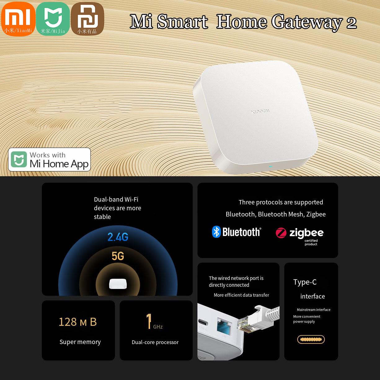 Xiaomi Hub Mijia Hub - Originele Xiaomi Mijia Smart Home Hub