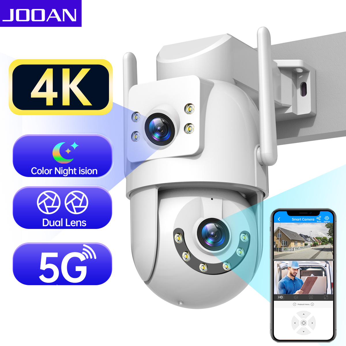 Jooan 4K 8MP HD Wifi PTZ-camer - Eufy Camera E220 recensie en prijs